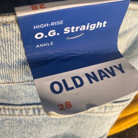 NWT HIGH RISE O.G. STRAIGHT ANKLE LIGHT WASH JEANS SIZE 28 - Picture 6 of 10